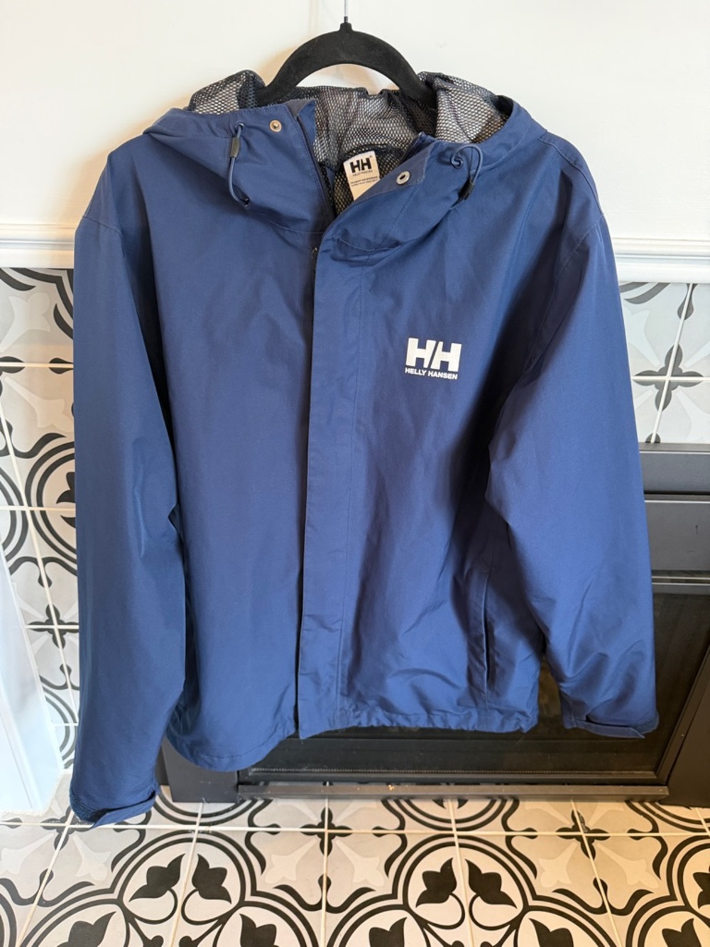 Helly Hansen Blue Hooded Shell Jacket